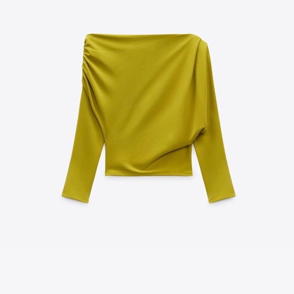 Zara Tops - Draped asymmetric top